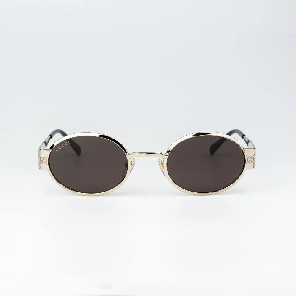Gucci Women Sunglasses Gold Brown Round GG1854S 005 NEW AUTHENTIC